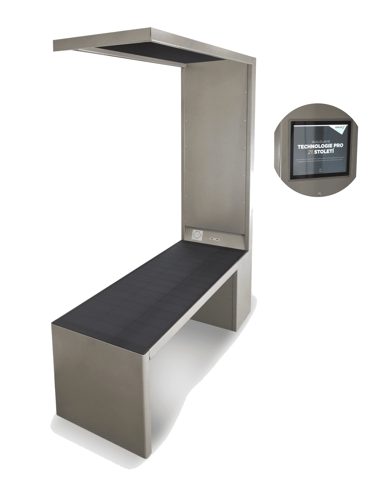 Multifunkční lavička s panelem